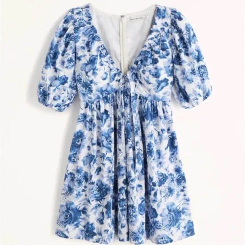 Abercrombie & Fitch Blue Floral Mini Dress